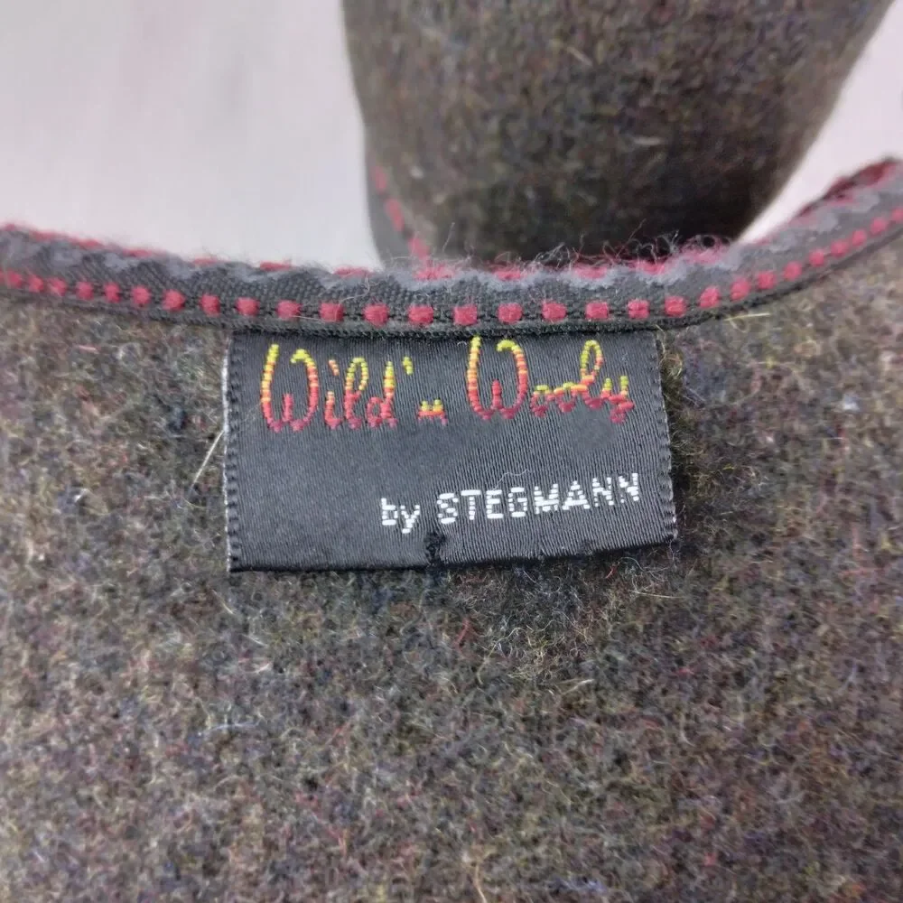 Wild n Wooly by Stegmann Shoes Gray Pure New Wool Germany Women's Size US 7 - Picture 12 of 15